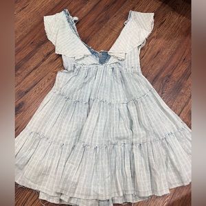 Free people mini denim dress